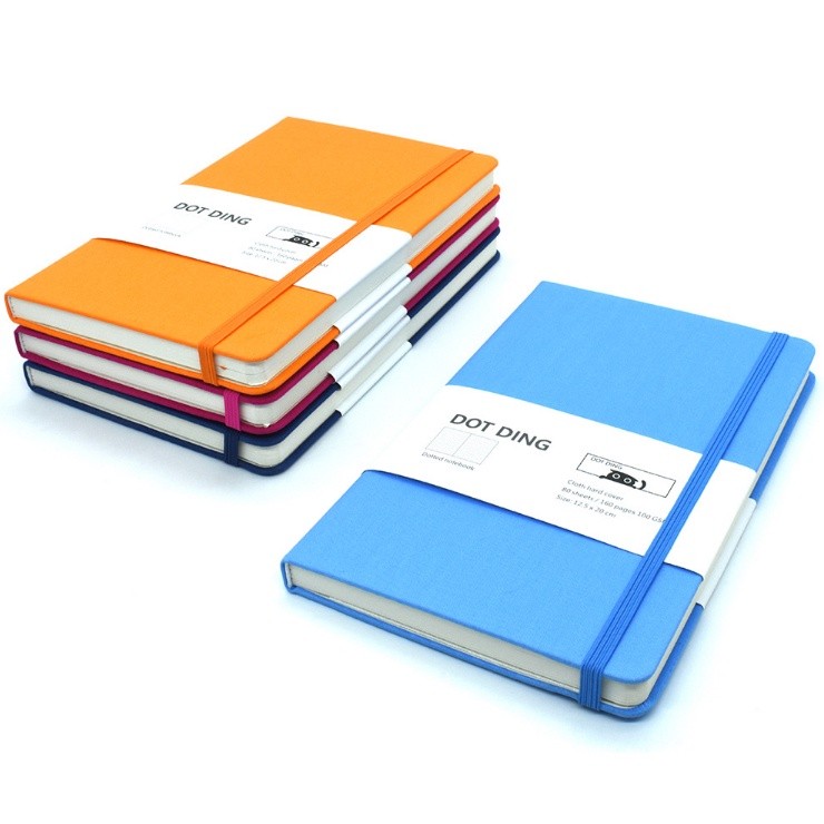 Leather Covered BUJO Planner Bullet Journal dots grid pages A5 size 160 ...