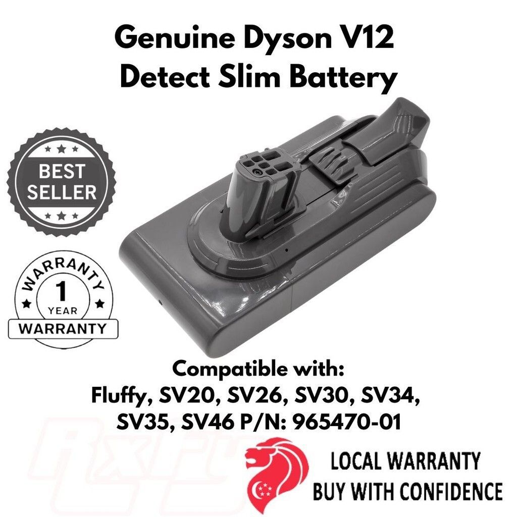 Genuine Dyson V12 Detect Slim Battery, Fluffy, SV20, SV26, SV30