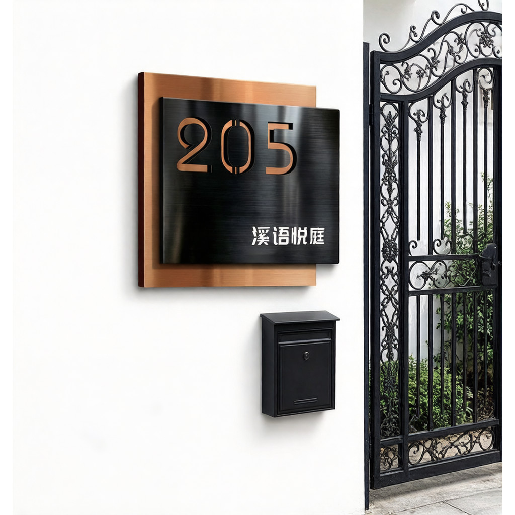 Square Customized Unit Sign Door Sign Stainless Steel Outdoor Unit ...