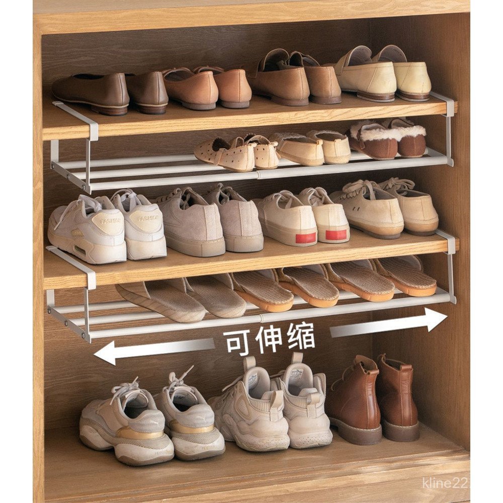 Retractable layering shoe rack household shoe cabinet layering board ...