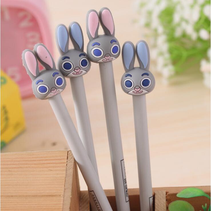 Zootopia Judy Rabbit Style Black Gel Pen Cute Rabbit Water Pen Black ...