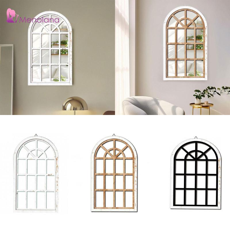[Menolana] Arched Window Mirror, Decorative Acrylic Wall Mirror ...