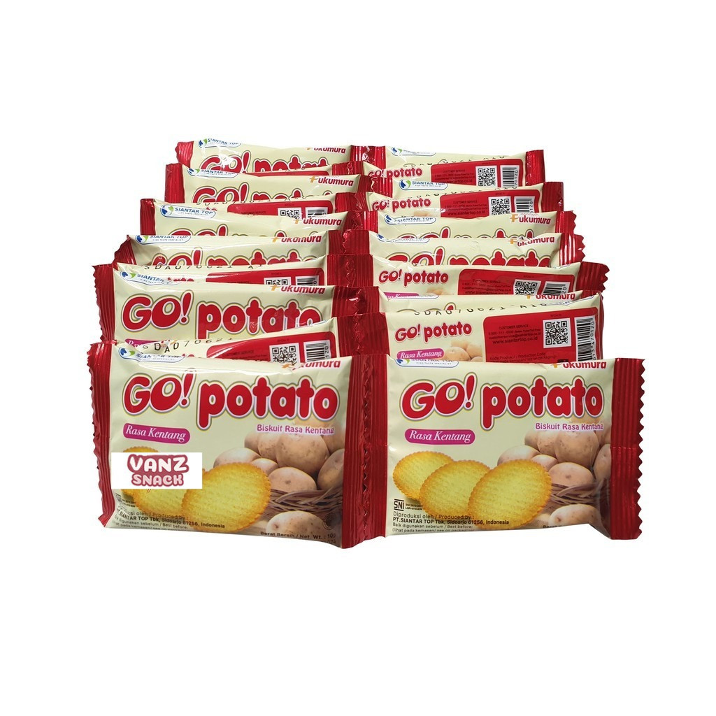 Go Potato Biskuit Kentang Renceng isi 20 bks x 8 gr - Gambar 4