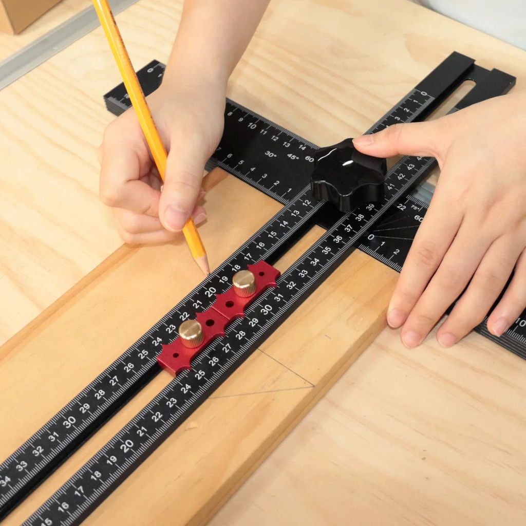 Cabinet Drawer Door Hole Drilling Template - Adjustable 2-in-1 Drilling ...
