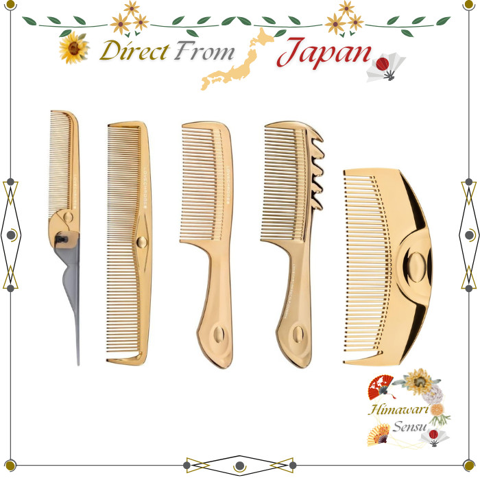 LOVE CHROME K24GP Rose Gold Hair Comb Tsuki Tetsuki Scalp Guasha