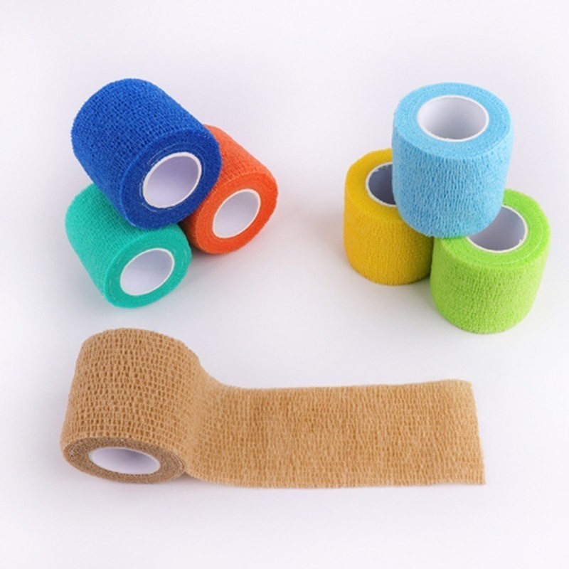 COD finger tape 5cm x 4.5m fingertape wristape/finger wrist tape/wrisband/kohesive kohesif tape taping pergelangan tangan Perban Elastis - Gambar 2