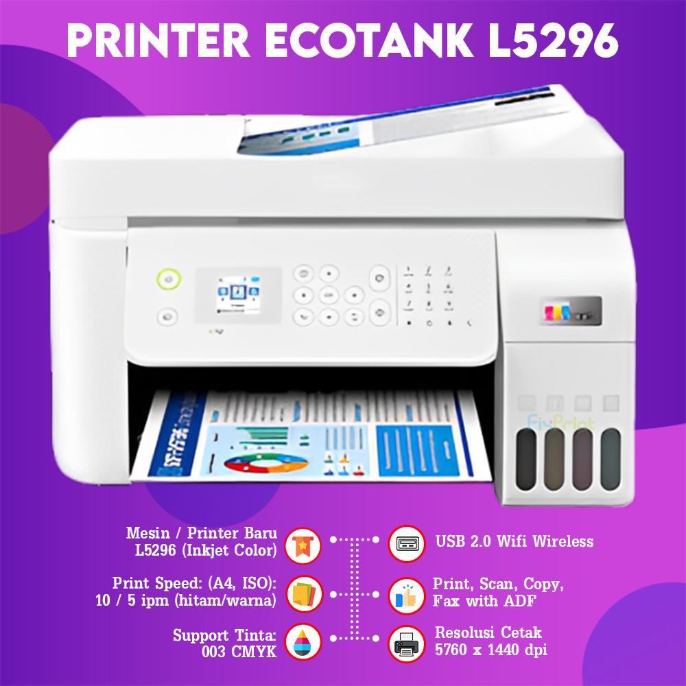 Printer Epson L5290 L5296 Print Scan Copy WiFi All-In-One Wireless Fax ADF / L8050 Print Only / Epson L4360 Duplex - Gambar 4