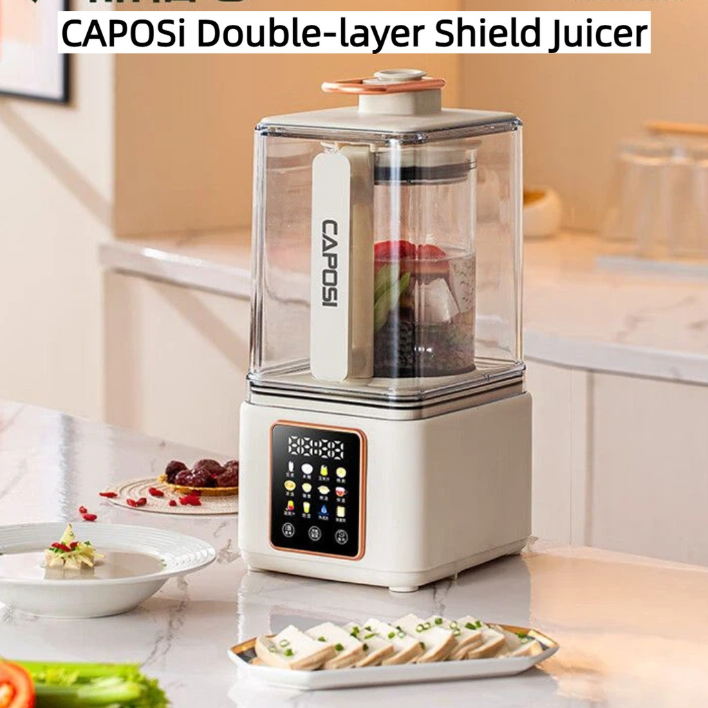 CAPOSI Double Cover Wall Breaker Household Soy Milk Maker Automatic ...