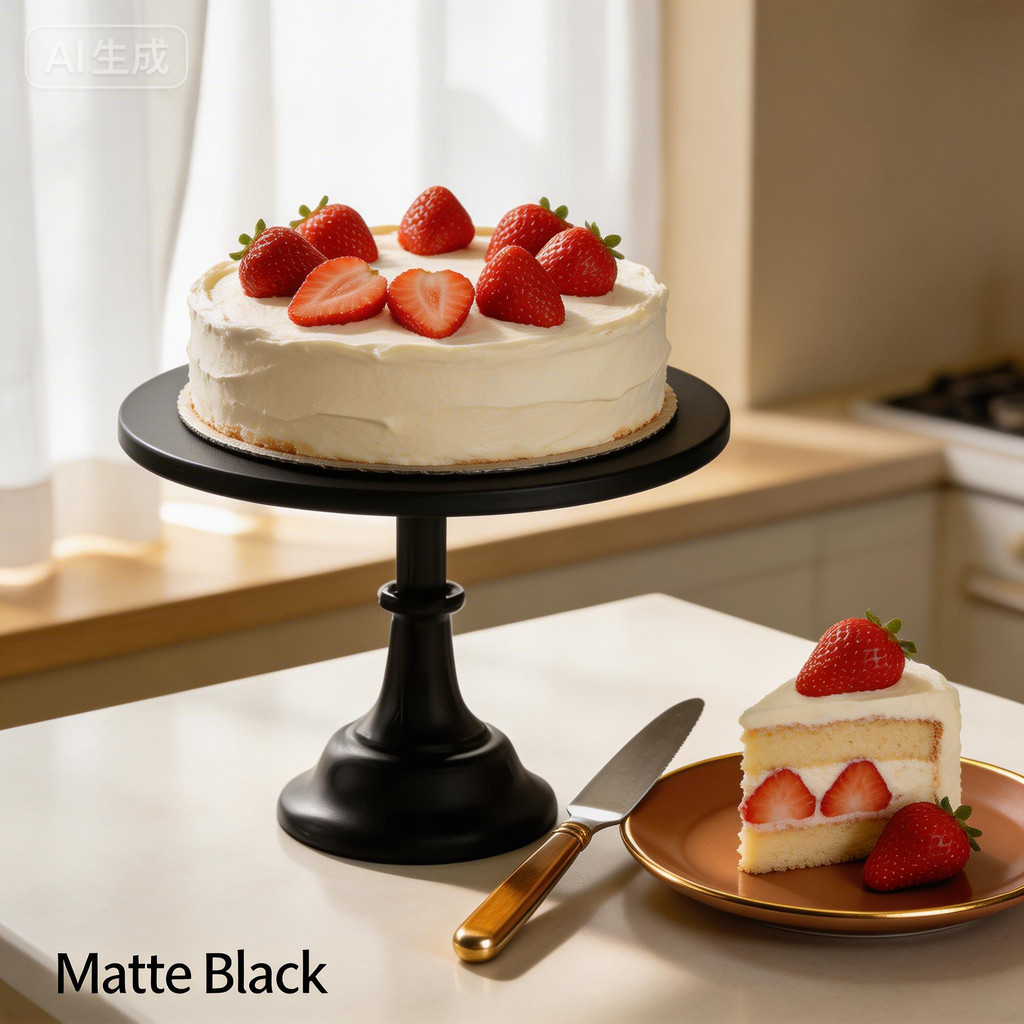 Metal Cake Stand Round Dessert Display Rack Pedestal Cake Tray for ...