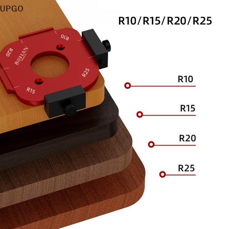 [UP] 4in1 Woodworking Router Arcs Angle Positioning Template Corner ...