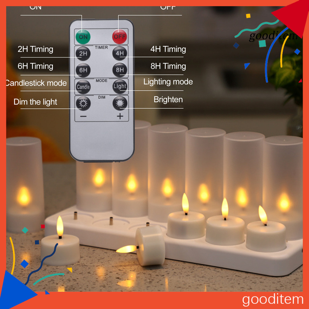 [Gooditem] Rechargeable Flameless Candle: Tea candle with USB charging ...