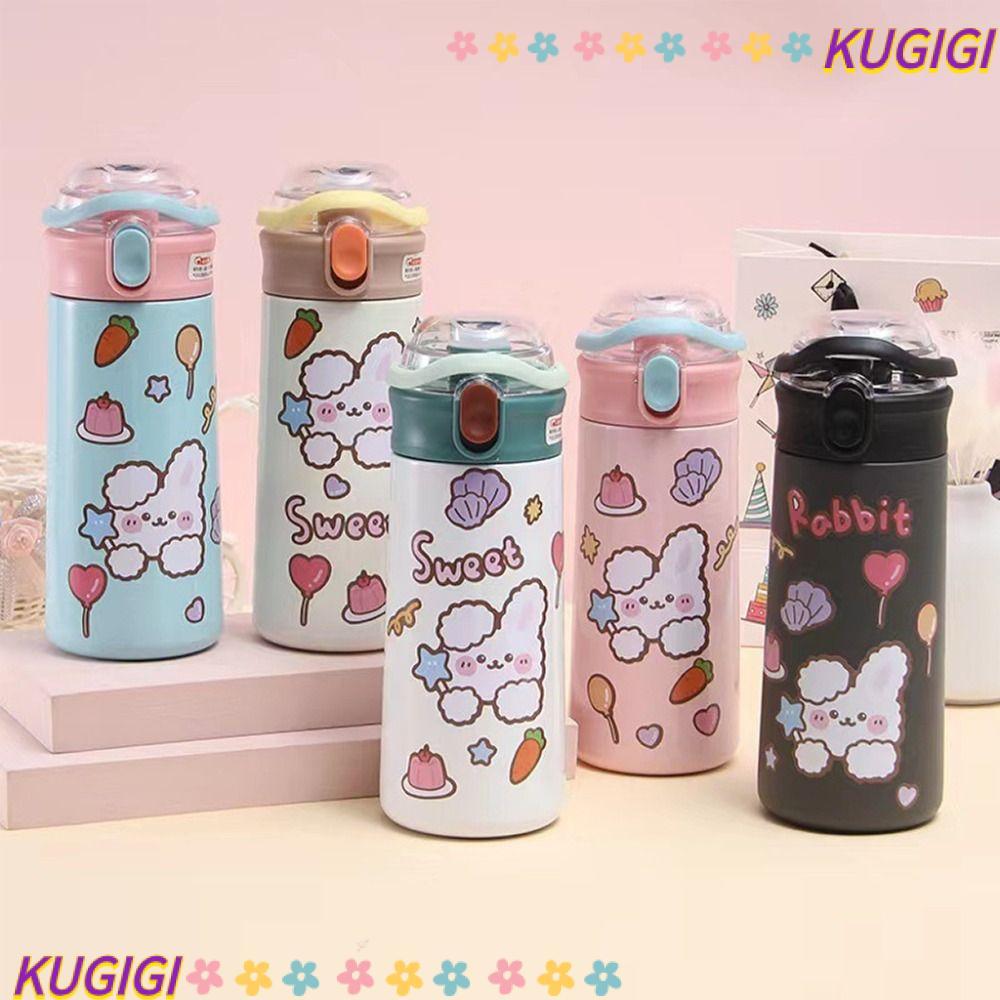KUGIGI Car Vacuum Flasks, Cartoon Animal 500ML Large Capacity Insulated ...