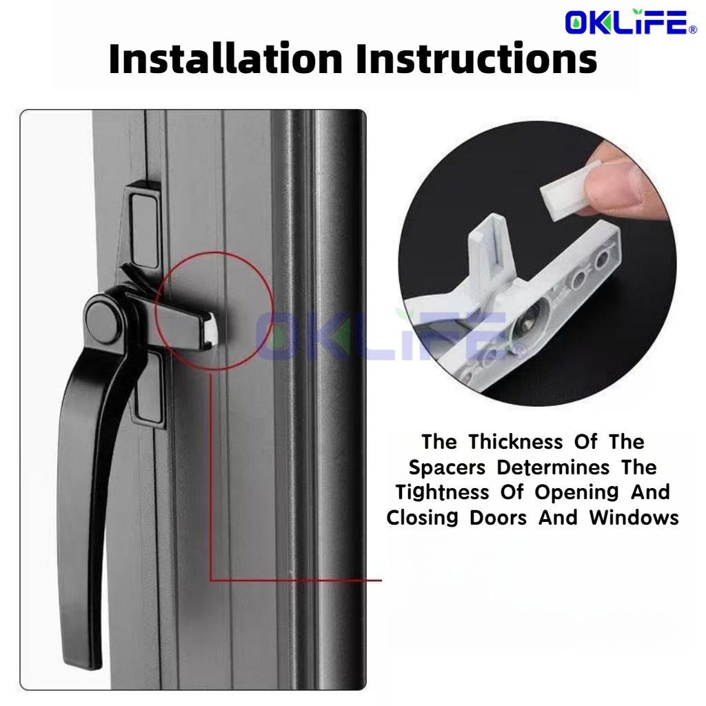 Zinc Alloy BTO / HDB HDB Window Locking Handle Replacement Lever view 4