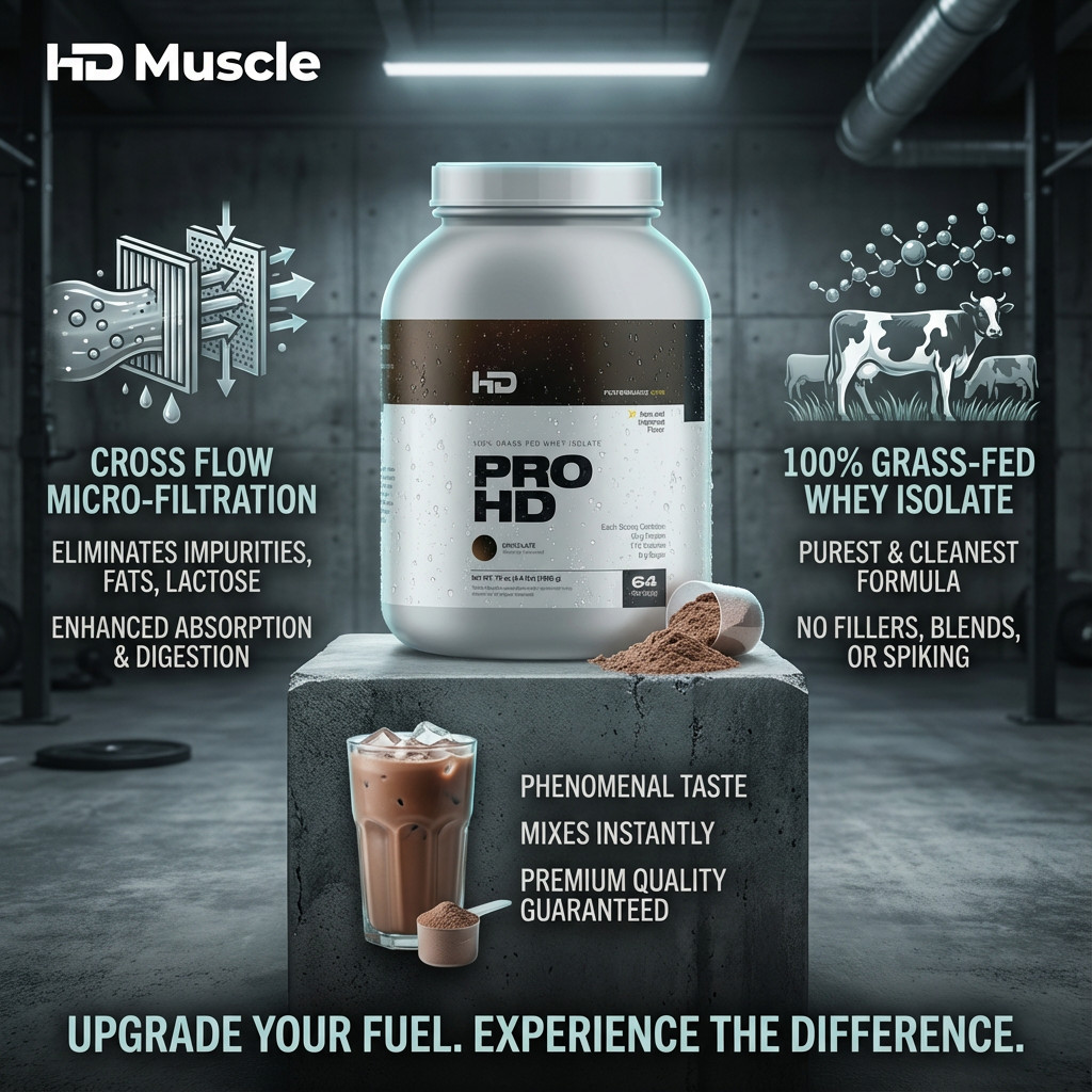 HD Muscle ProHD 100% Grass Fed Whey Isolate 2.1 lbs ( 30 Servings ) - 4 ...