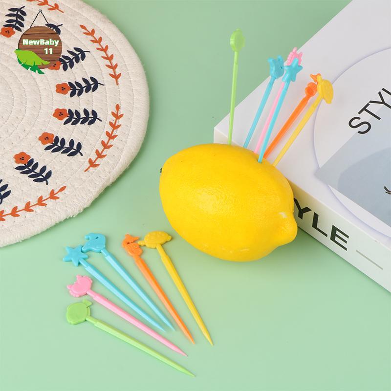NBBY 20Pcs/Set Cute Animal Food Toothpis Mini Cartoon Toothpis Bento ...