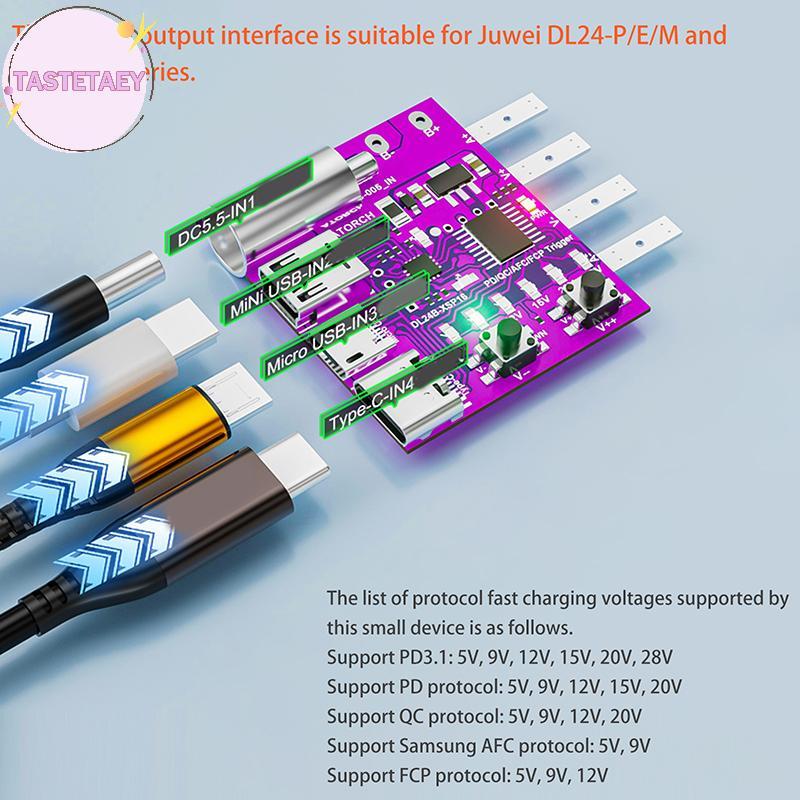 TEAY Type-C PD3.1 Fast Charging Protocol 4-Wire Test Board Voltage ...
