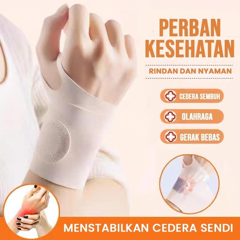Hand Wristband Arm Wristband Perban Pelindung Lengan Tangan Cedera Bahan Kulit Bernafas - Gambar 3