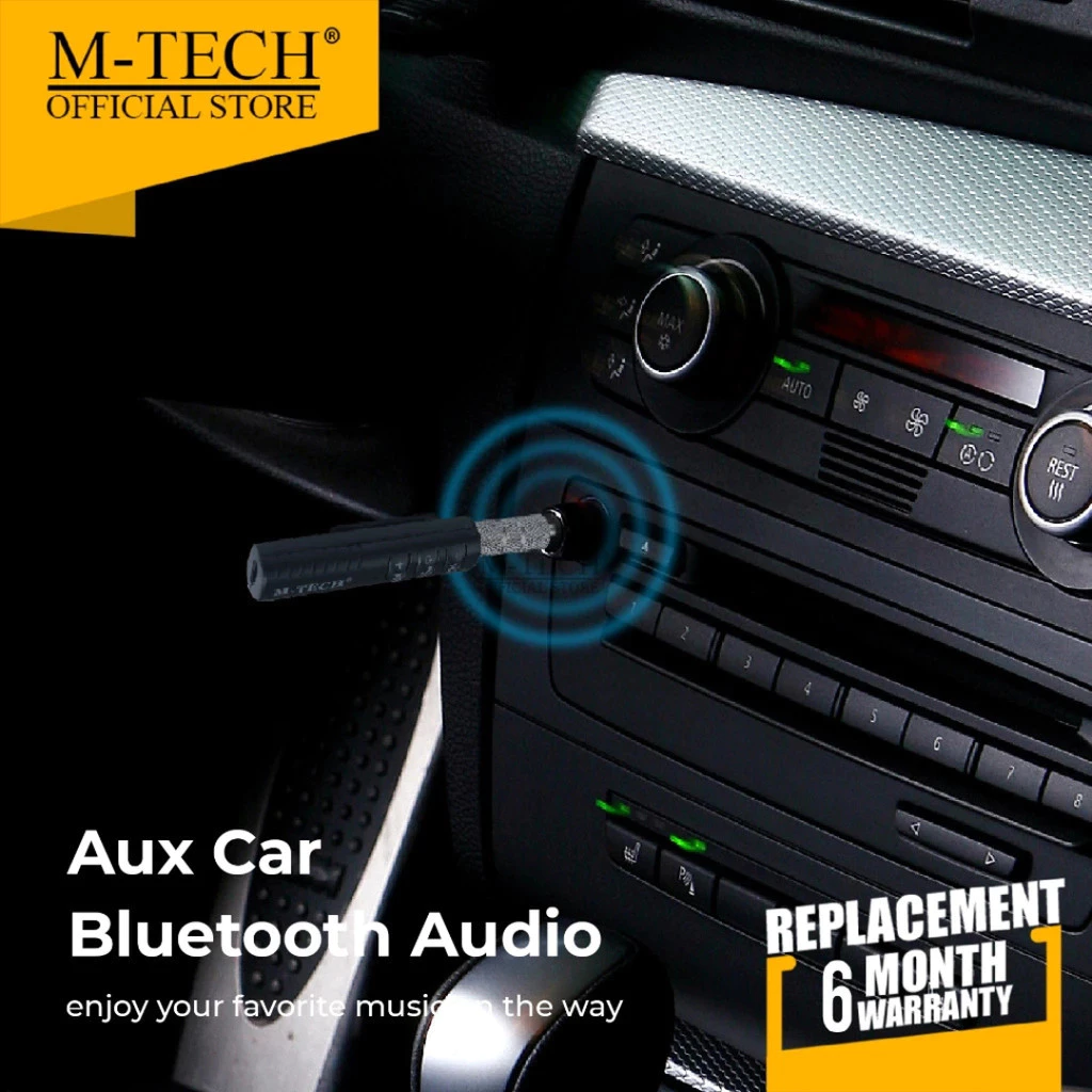 M-TECH Bluetooth Receiver Audio Jack 3.5 With Handsfree Speaker - Gambar 3
