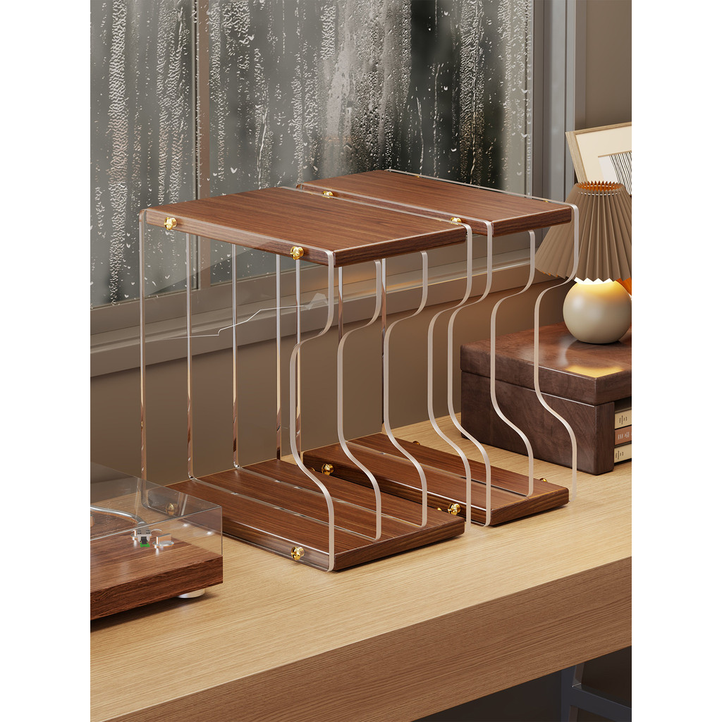Large Size Vinyl Acrylic Display Stand Record Storage Rack CD Storage ...