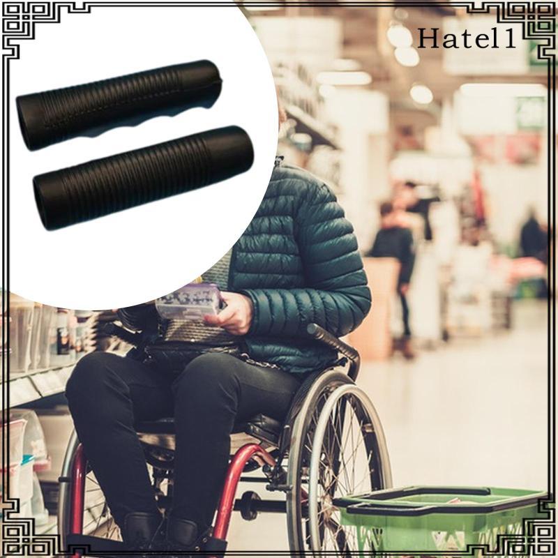 [Hatel] 2 Pieces Wheelchair Handle Grips Ergonomic Soft Push Handle ...