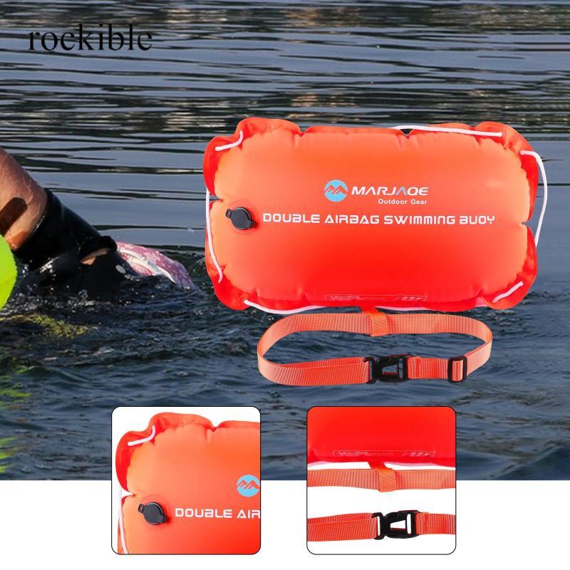 rockible Inflatable Swimming Buoy Float Bubble Tow Float Bright Orange ...