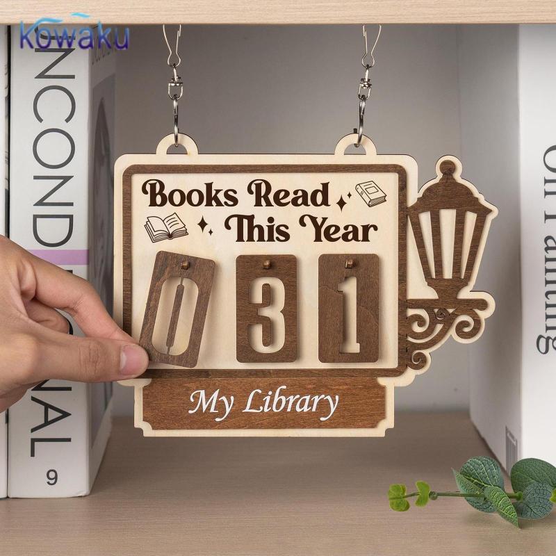 kowaku Books Read This Year Sign Reading Tracker for Desk Display ...