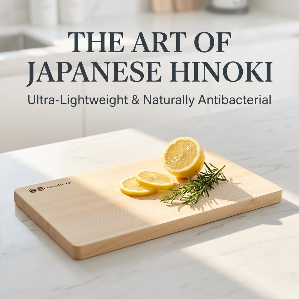 Hinoki-to Lightweight Hinoki Wood Cutting Board - Japanese Made ...