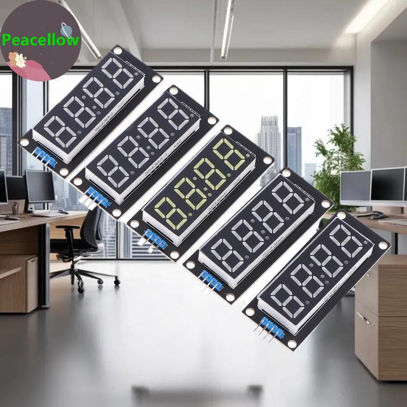Peacellow TM1637 0.56 Inch 4 Bit LED Digital Tube Display 7 Segments ...