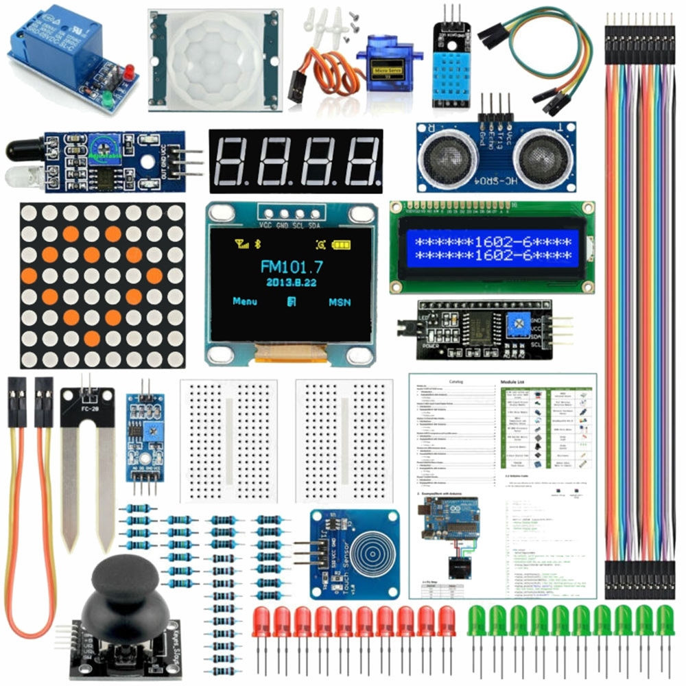 【FINE】For Arduino Kit UNO R3 Nano V3.0 2560 Mega 328 Project Starter ...