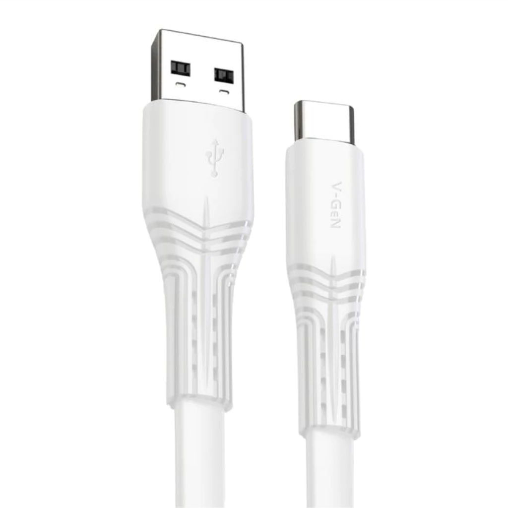 V-GEN VCB-59 Kabel Data Usb Type C 3A Fast Charging Kabel Gepeng 1 Meter - Gambar 2
