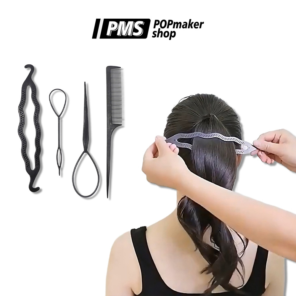 POPmaker Sisir Rambut & Aksesoris 4pcs Wanita