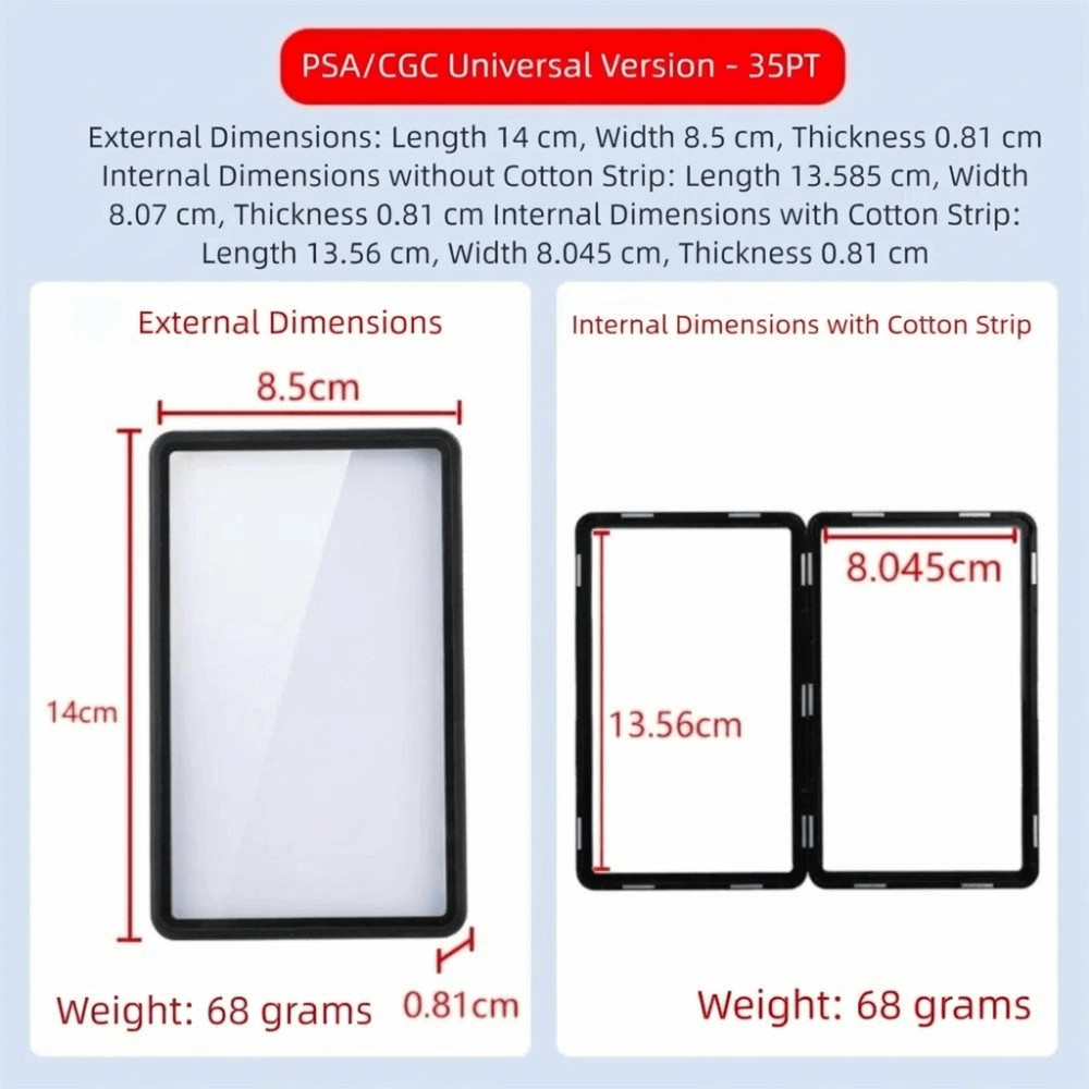 GESH PSA/CGC Graded Cards Protector, Transparent Aluminium Frame Card  Protective , Power Guard Durable UV Protection Double-sided Glass Magnetic  Card Display | Shopee Singapore