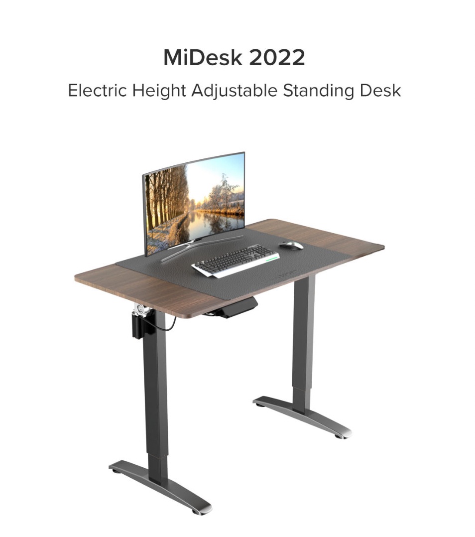 MiDesk Electric Height Adjustable Desk for Ergonomic Office Work