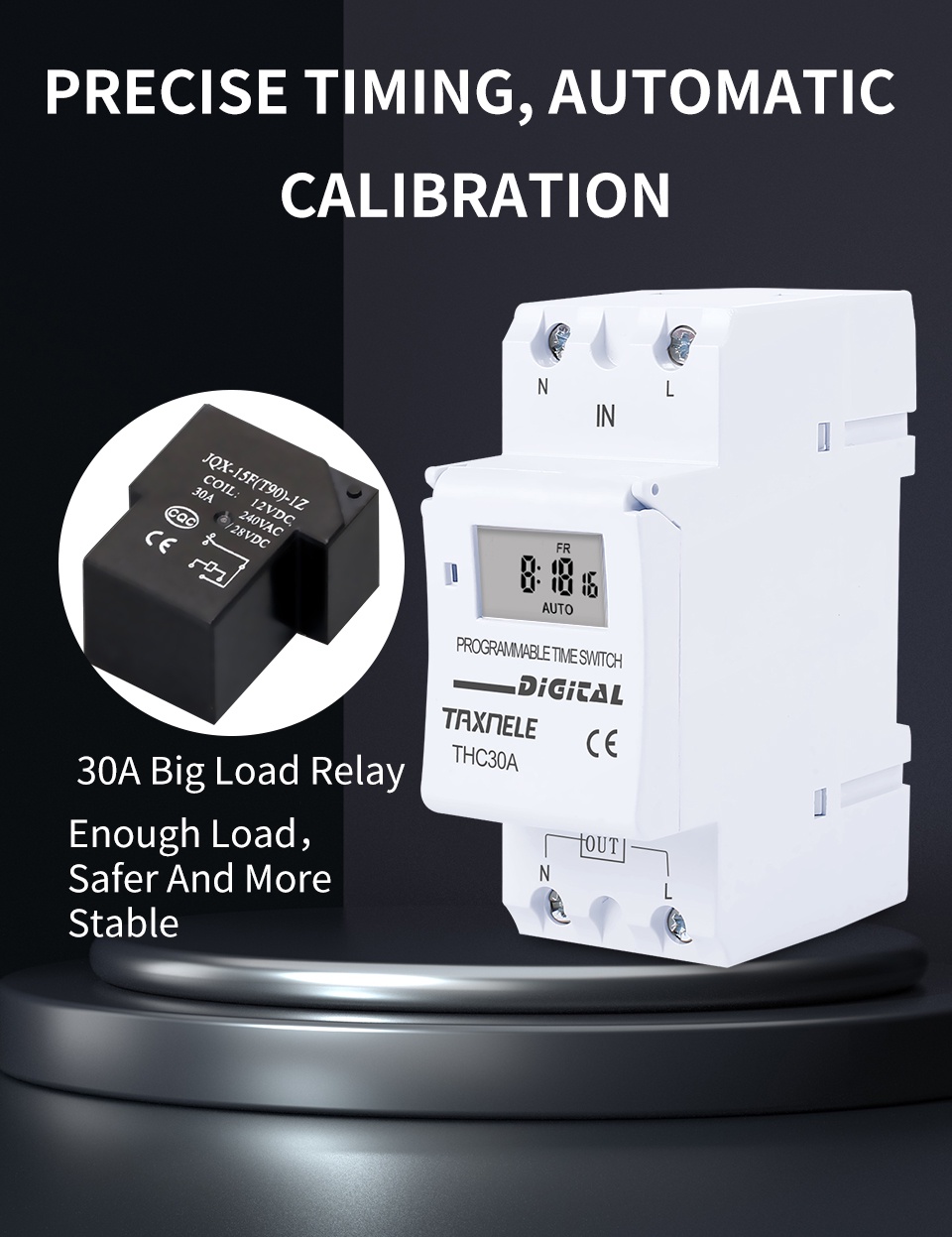 Din Rail 2 wire Weekly 7 Days Programmable Digital TIME SWITCH Relay ...