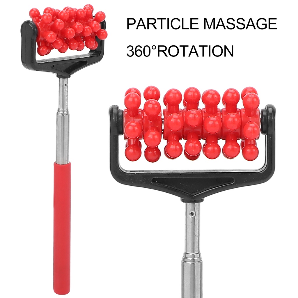 Adjustable Back Roller Telescopic Massager 360°Rotation Easy Storage ...