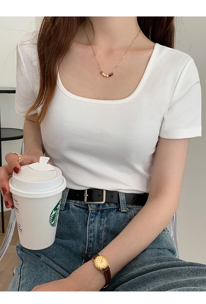 [Atelier Edition] Square Neck Slim-Fit Sleeveless Top – Cotton Summer Knit