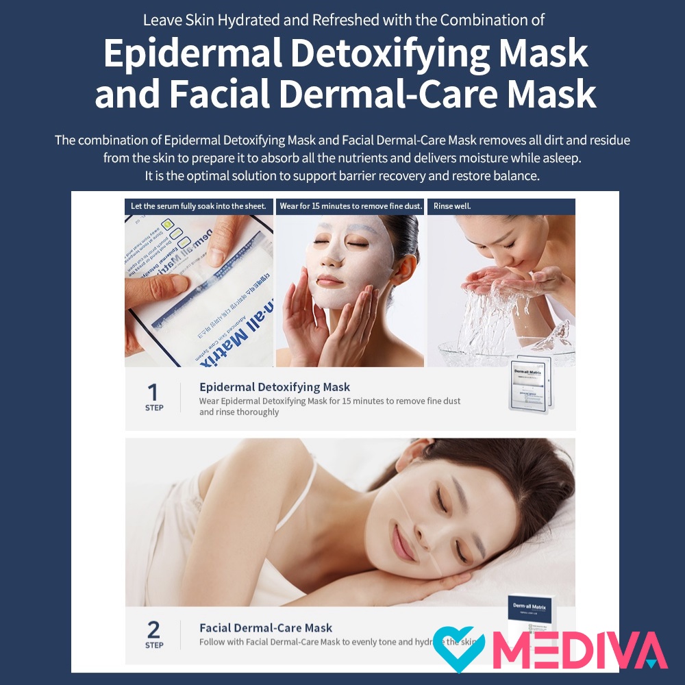 Dermall Matrix Epidermal Detoxifying Mask | Korea Derm-all Care Series ...