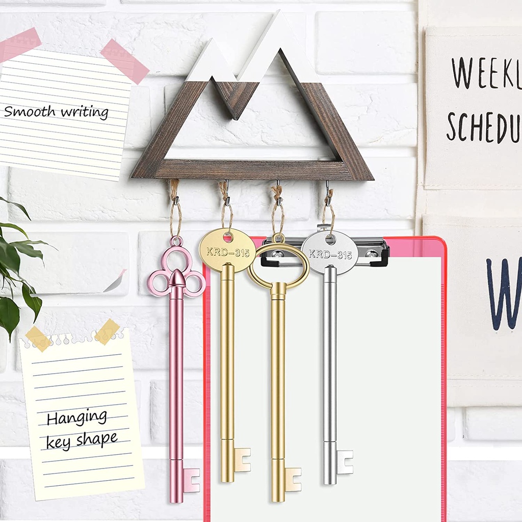 Key Shape Pen Vintage Key Gel Ink Pens Cute Novelty Pens Black Fine ...