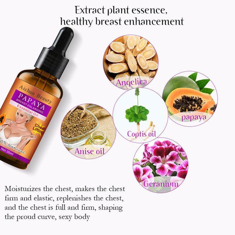 100% Natural Aichun Beauty Papaya Breast Enlarging Essential Oil ...