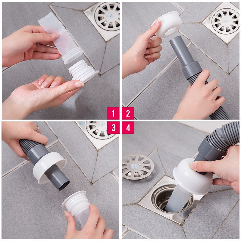 Sewer Pipe plug 3PC/Set for 45cm Pipe Sewer Pipe Floor Drain Deodorant Core plug washing