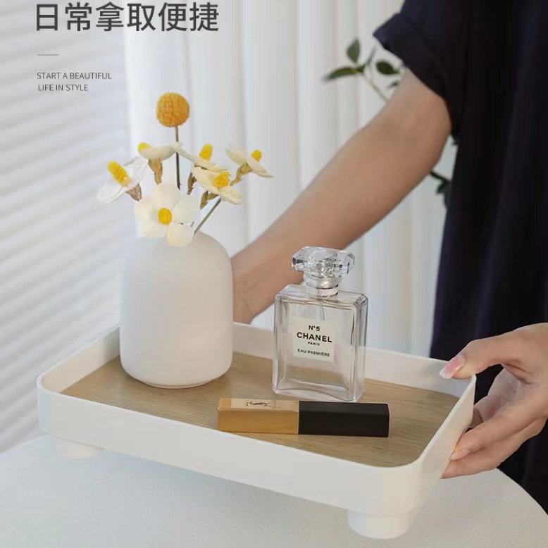 Wooden Desktop Storage Tray Perfume Aromatherapy Dressing Table ...
