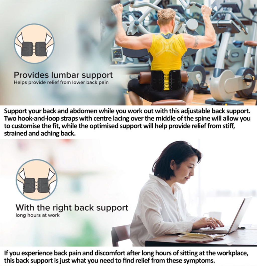 3M™ Futuro™ Easy Adjustable Back Support, 46820ENR, Moderate Support, 1 ...