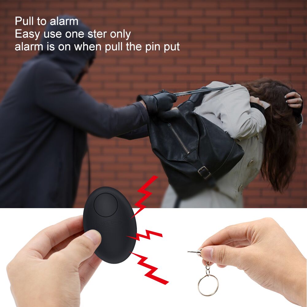 120db Rape Personal Attack Loud Sirens Siren Keyring Twin LED Panic