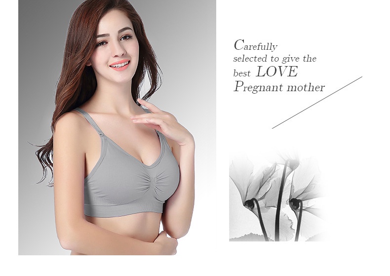 SG Stock] Seamless Nursing Bra / Maternity padded Bra / Breastfeeding Bra /  No Wire underwear