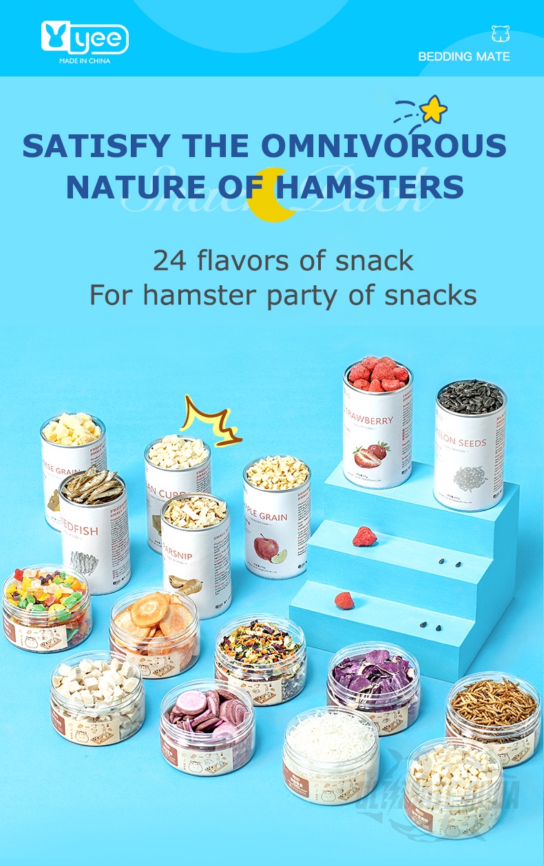 YEE Hamster Food, Tasty Dried Snack For Pets, Teeth Grinder Snack ...