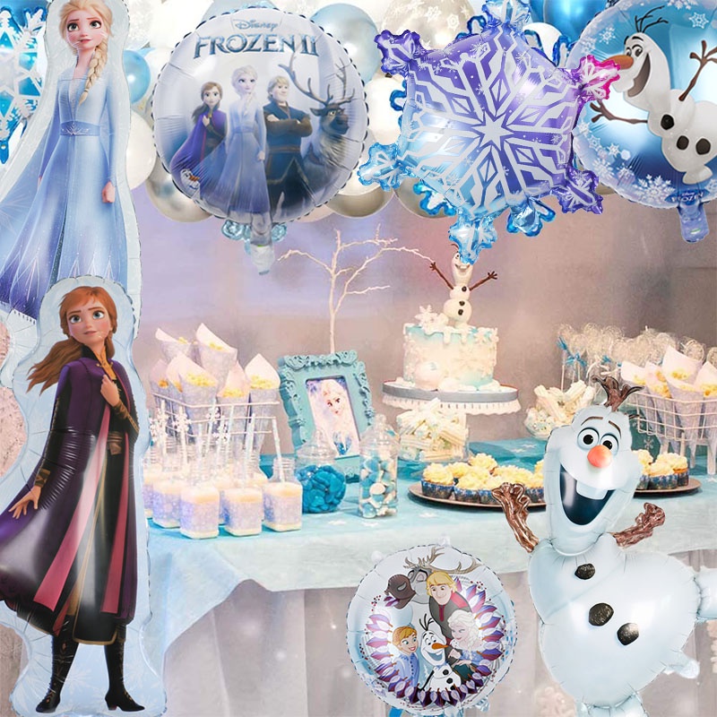 9pcs Frozen Birthday Party Decoration Baby Shower Balloon Set Elsa Anna ...