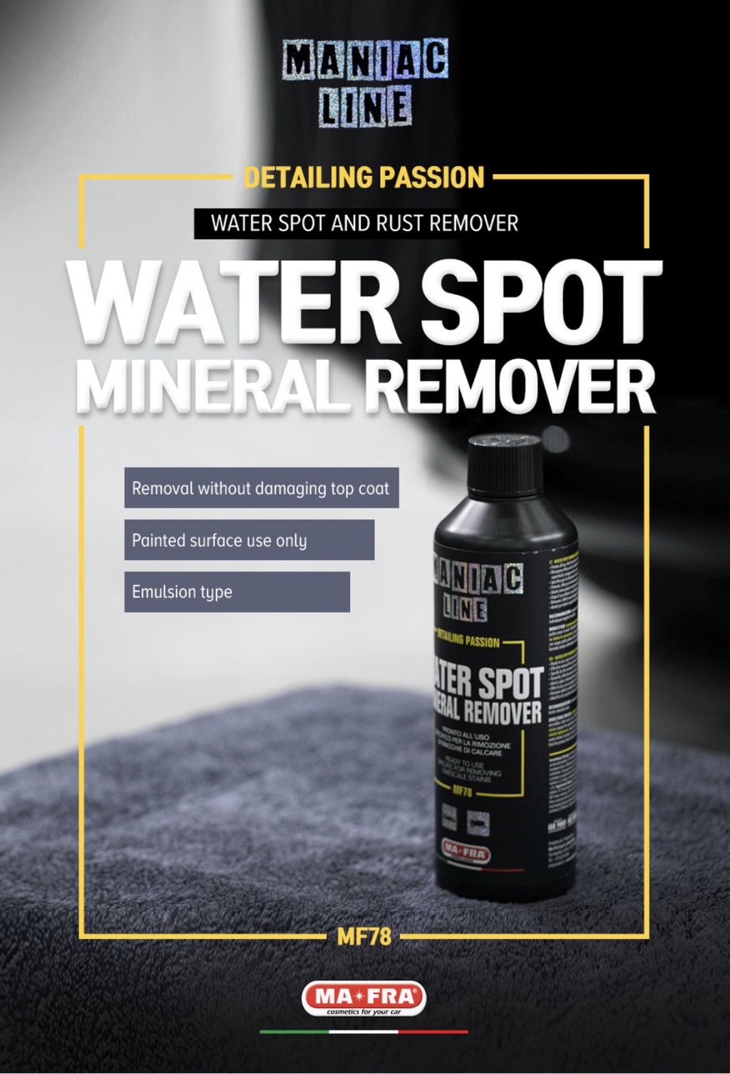 Maniac Line Water Spot Mineral Remover | Morice Shop