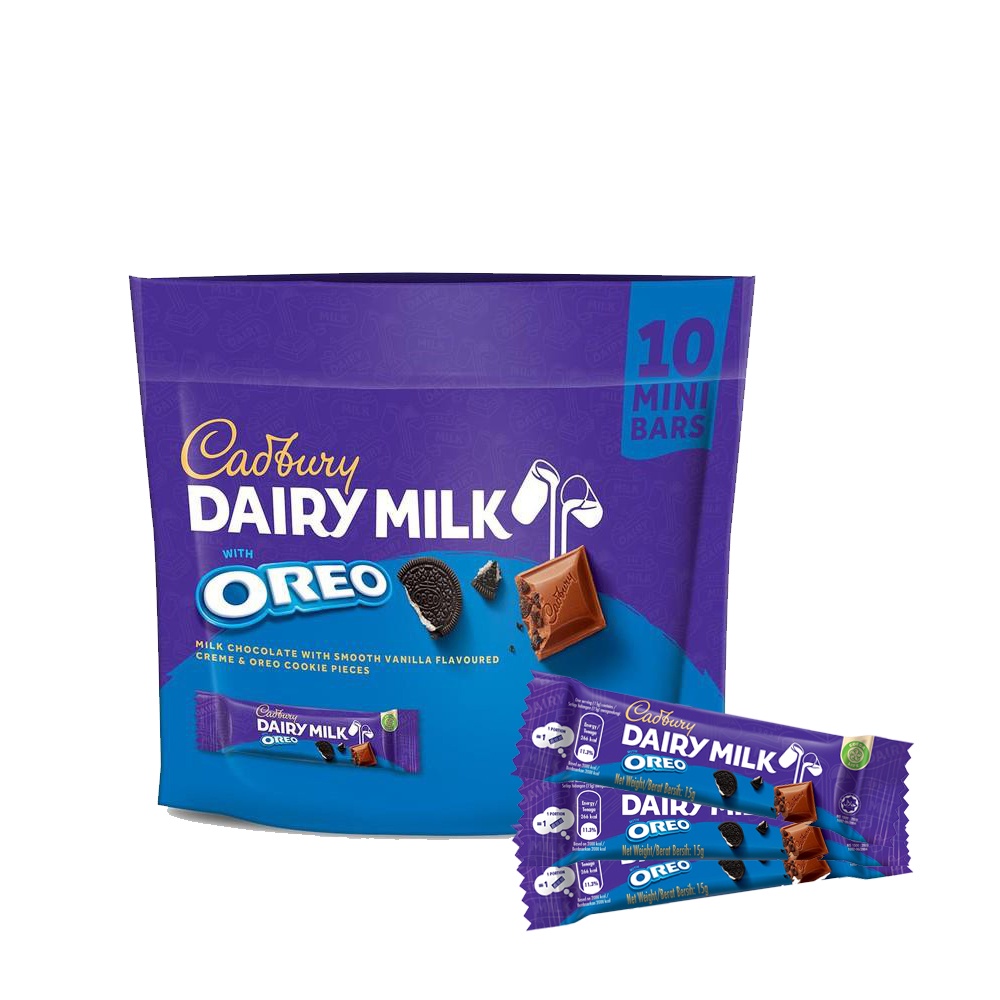 150g(10 Bar x 15g) Cadbury Oreo Chips More Favourites Hazelnut Roast ...