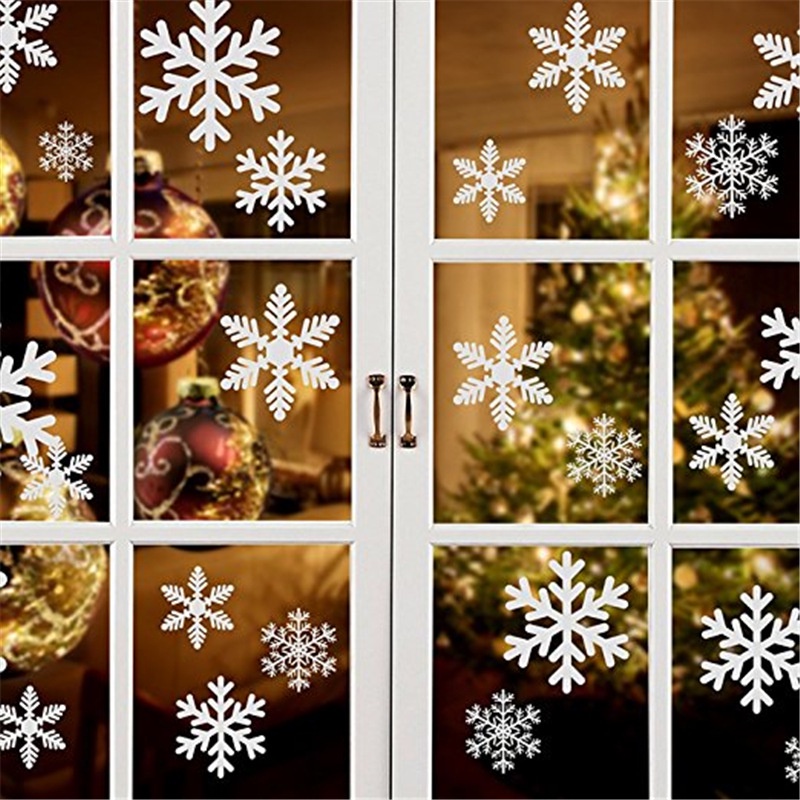 25 Design| Snowflake Sticker Christmas For Window Glass Wall ...