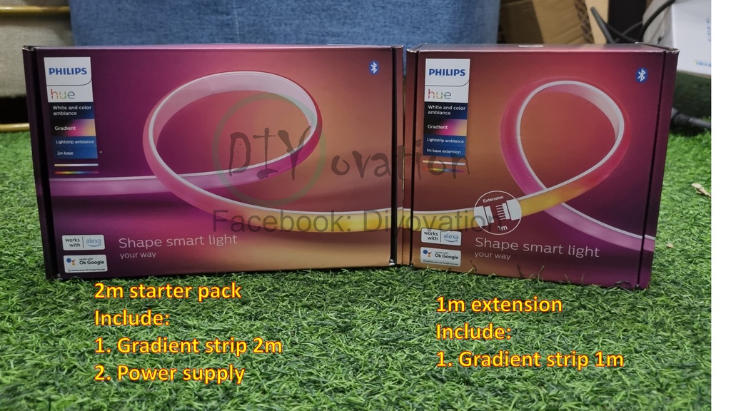 Philips HUE smart Gradient LED strip/ RGB color smart led strip ...